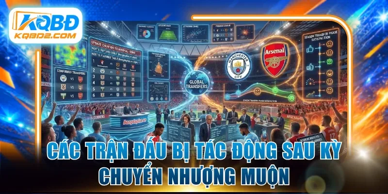 Các trận đấu bị tác động sau kỳ chuyển nhượng muộn