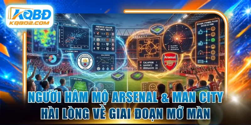 Người hâm mộ Arsenal & Man City hài lòng về giai đoạn mở màn