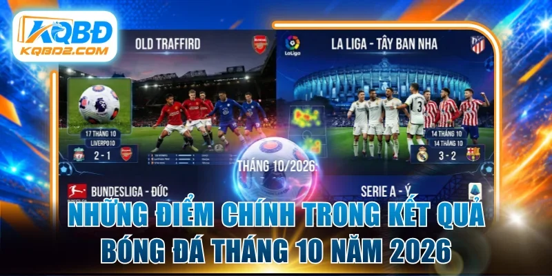 Những điểm chính trong kết quả bóng đá tháng 10 năm 2026