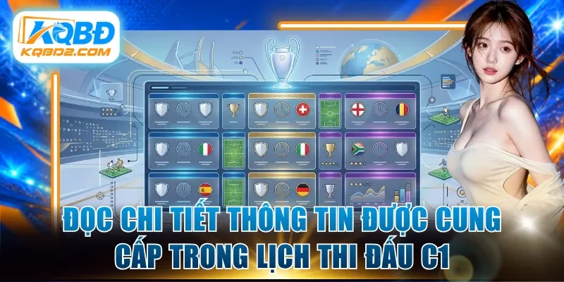 Đọc chi tiết thông tin được cung cấp trong lịch thi đấu C1