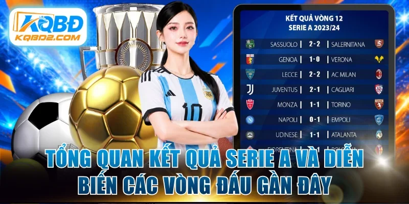 Tổng quan kết quả Serie A và diễn biến các vòng đấu gần đây